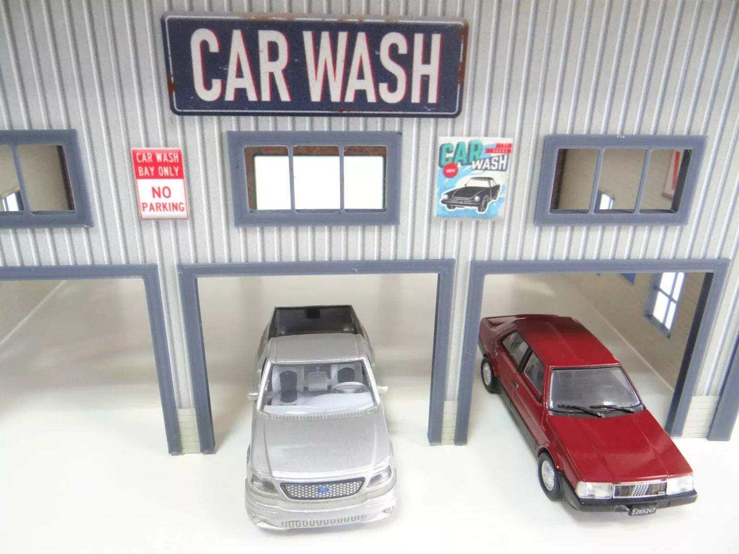 Автомивка Диорама модел в мащаб 1:43 Сглобяем комплект Auto Cleaning