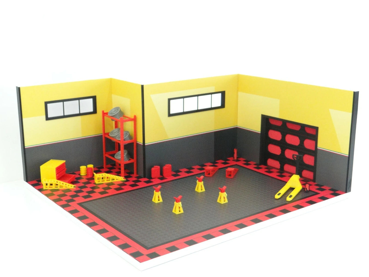 Готов за монтаж диорамен гараж 1:18