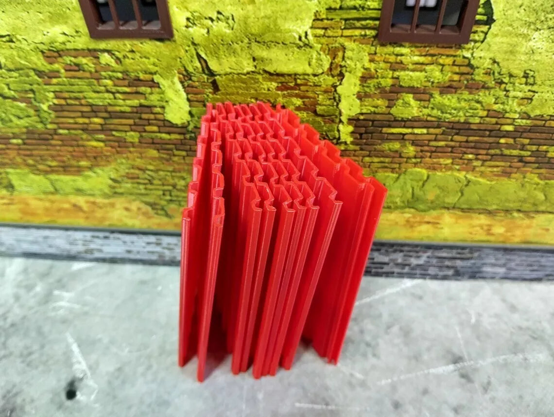 Гофрирани покривни панели – 1:18 мащаб - Части за диорама 1/18