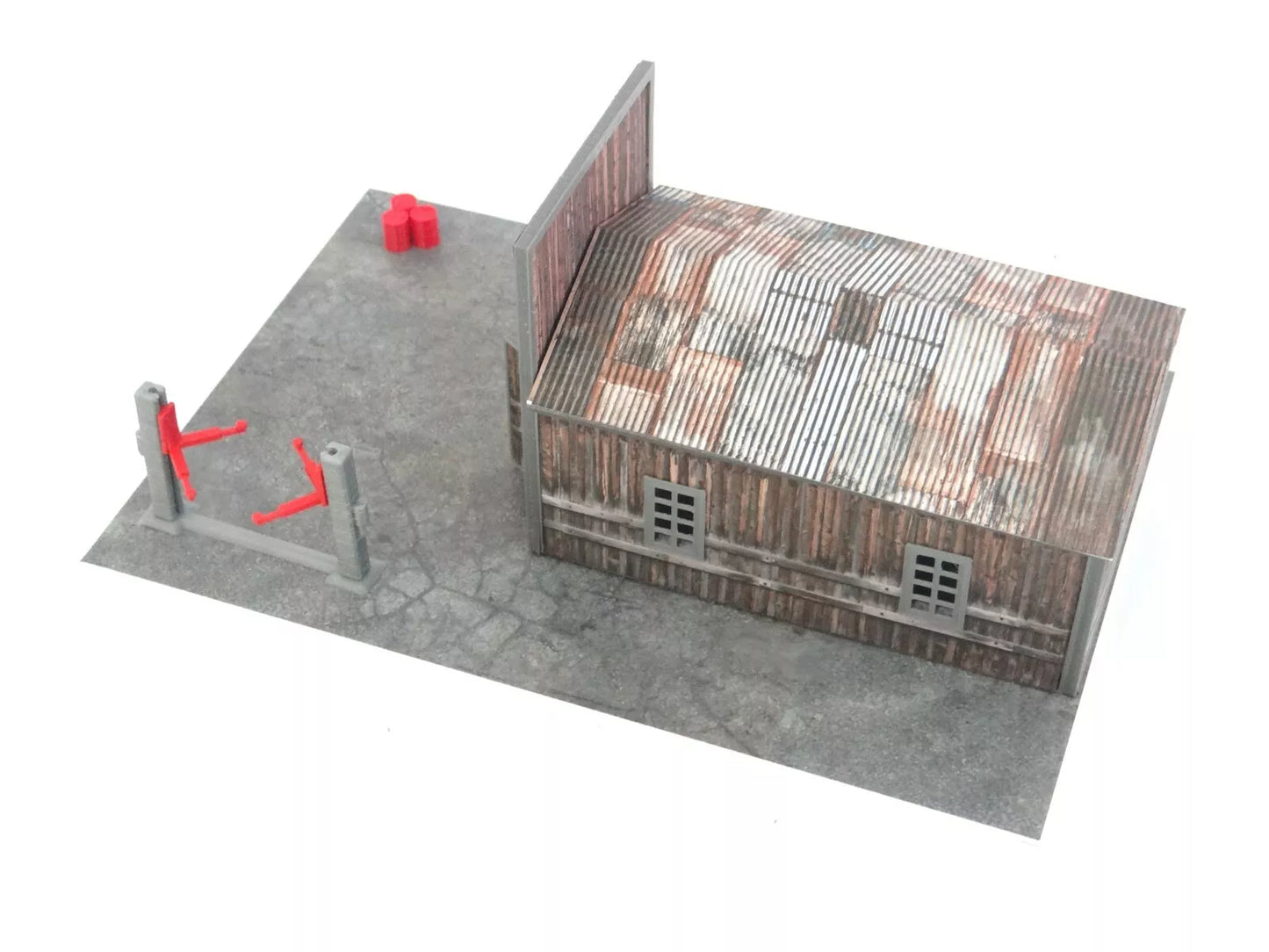 Диорама модел – Дървен външен гараж 1:60–1:64 за умалени коли