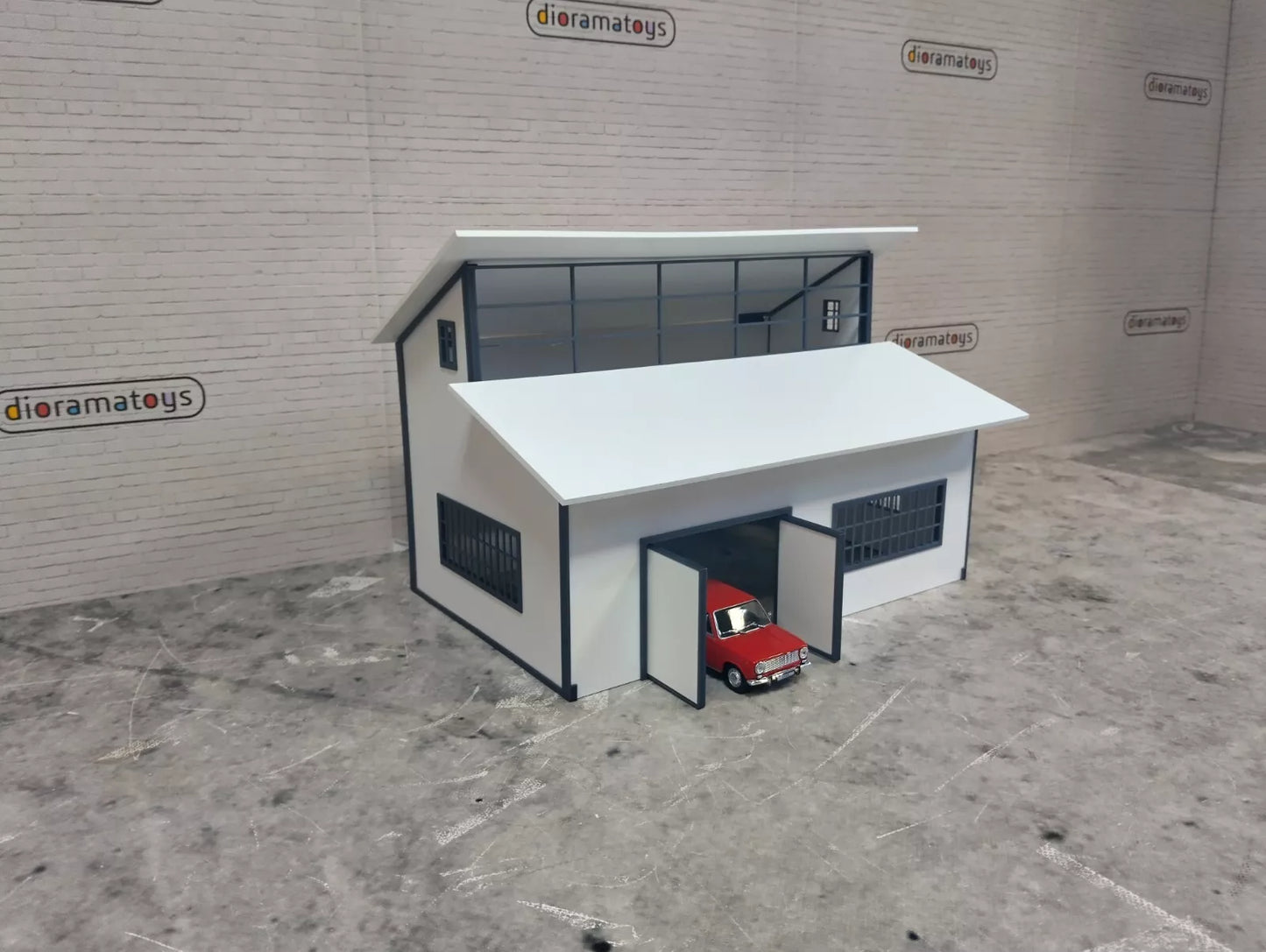 Направи си сам (DIY) Автосервиз за мини коли Диорама модел Мащаб 1:43