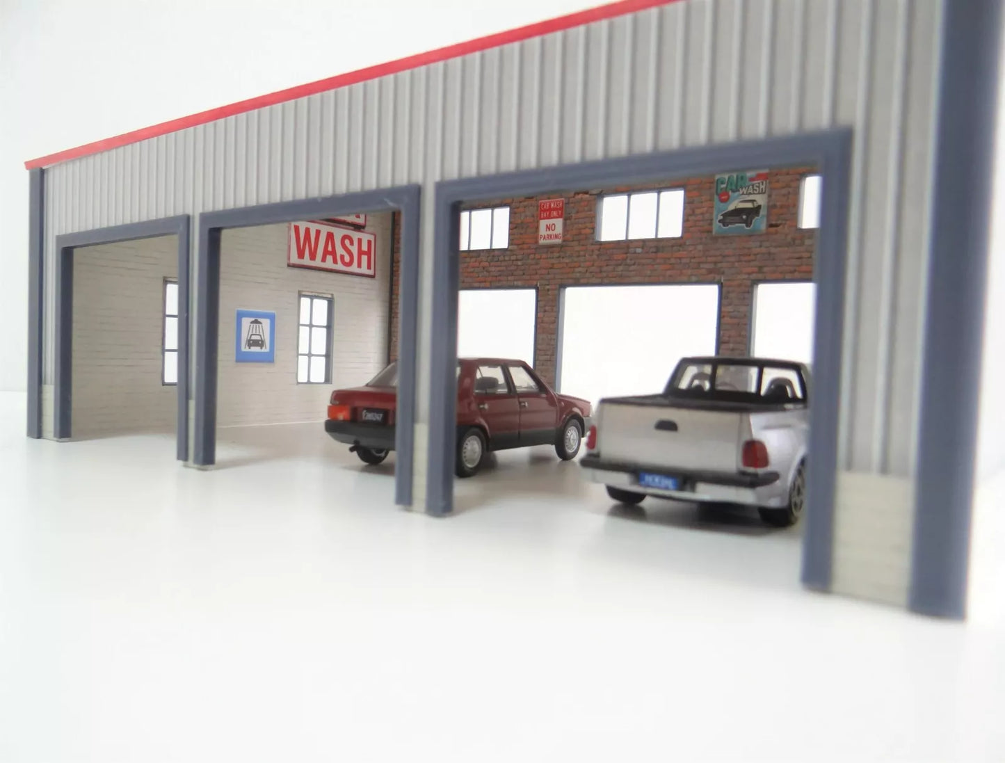 Автомивка Диорама модел в мащаб 1:43 Сглобяем комплект Auto Cleaning