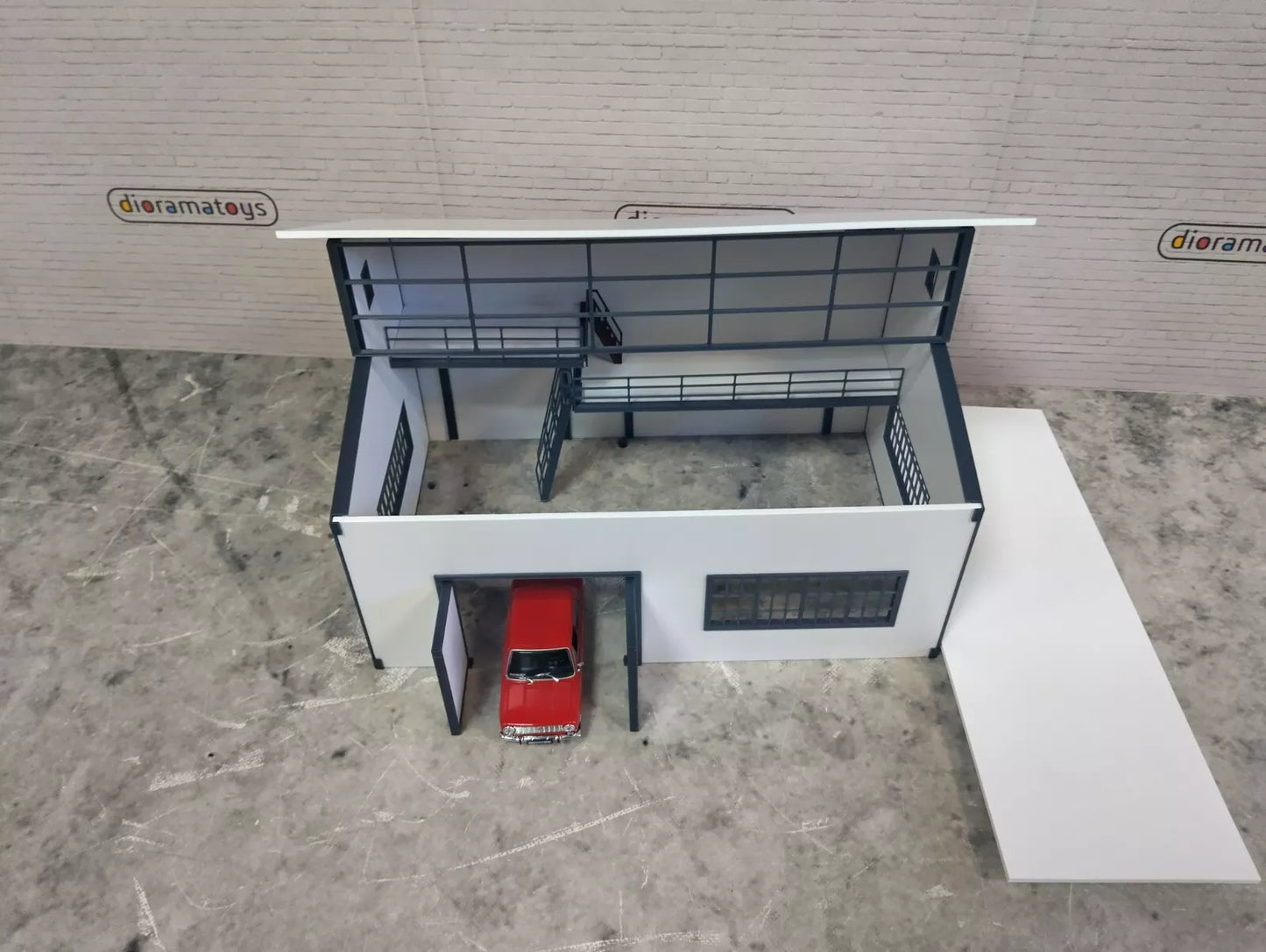 Направи си сам (DIY) Автосервиз за мини коли Диорама модел Мащаб 1:43