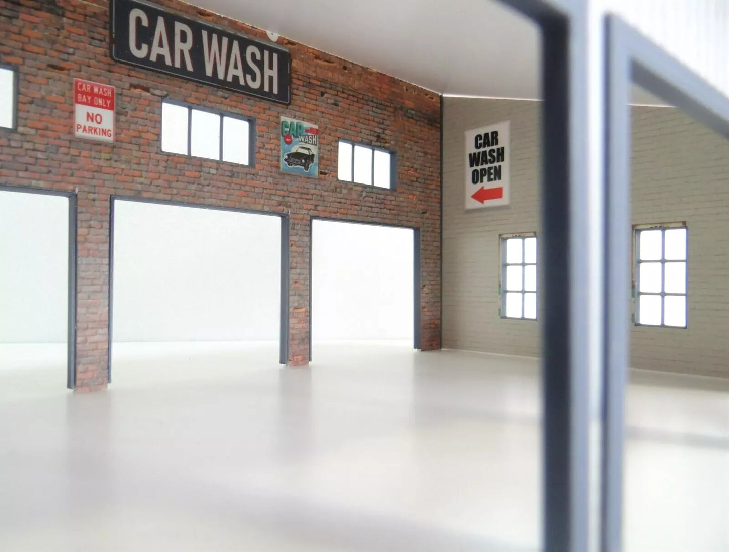 Автомивка Диорама модел в мащаб 1:43 Сглобяем комплект Auto Cleaning
