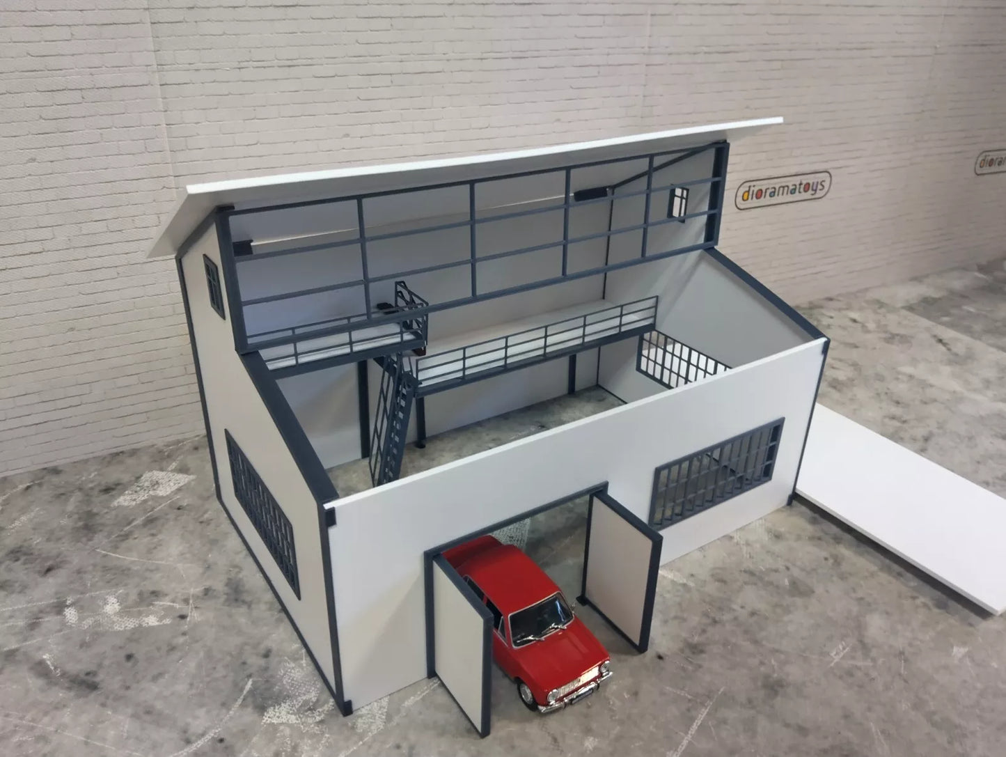 Направи си сам (DIY) Автосервиз за мини коли Диорама модел Мащаб 1:43