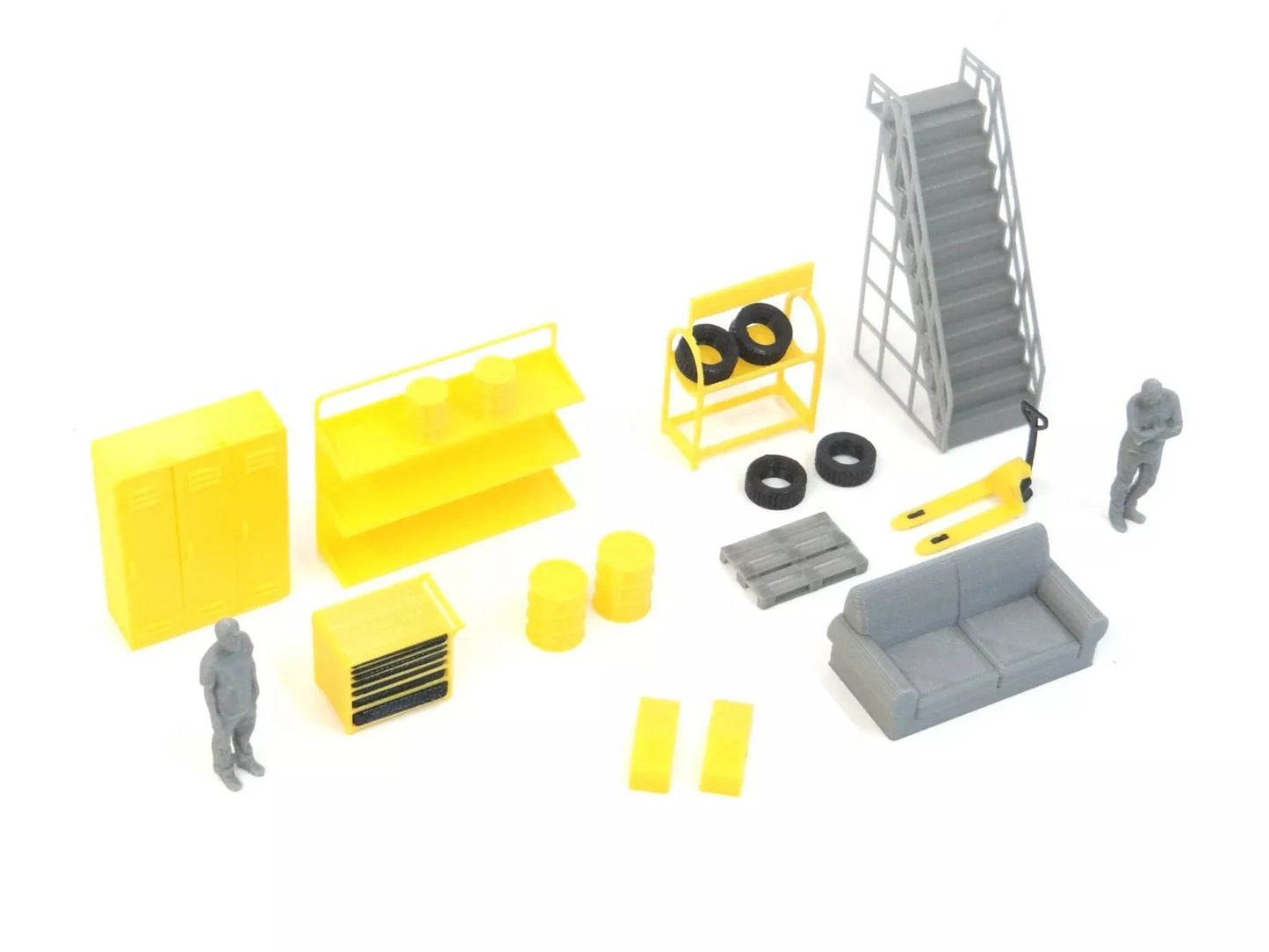 Гаражно обзавеждане и инструменти – диорамен комплект в мащаб 1:43