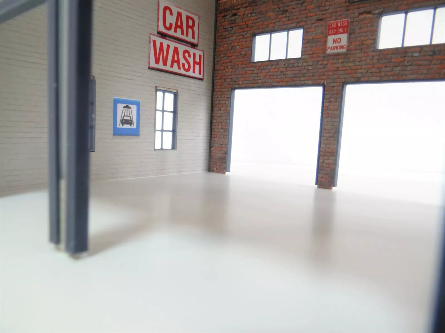 Автомивка Диорама модел в мащаб 1:43 Сглобяем комплект Auto Cleaning