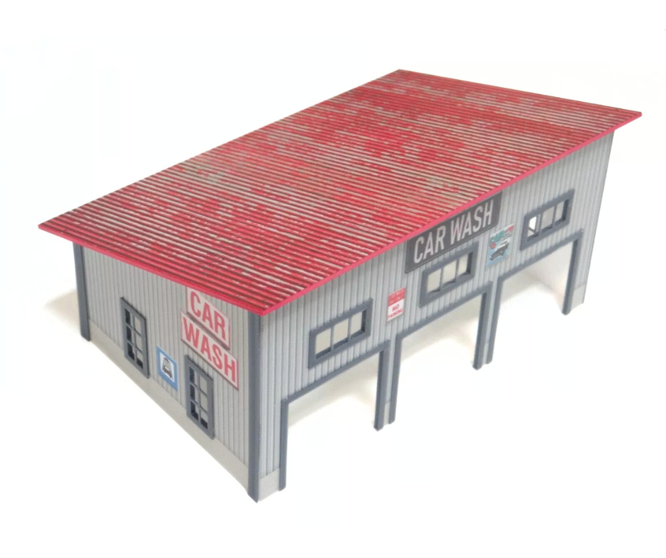 Диорама "Автомивка"за умалени модели – мащаб 1:60–1:64