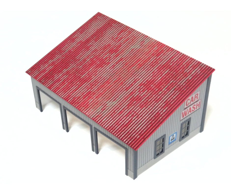 Диорама "Автомивка"за умалени модели – мащаб 1:60–1:64