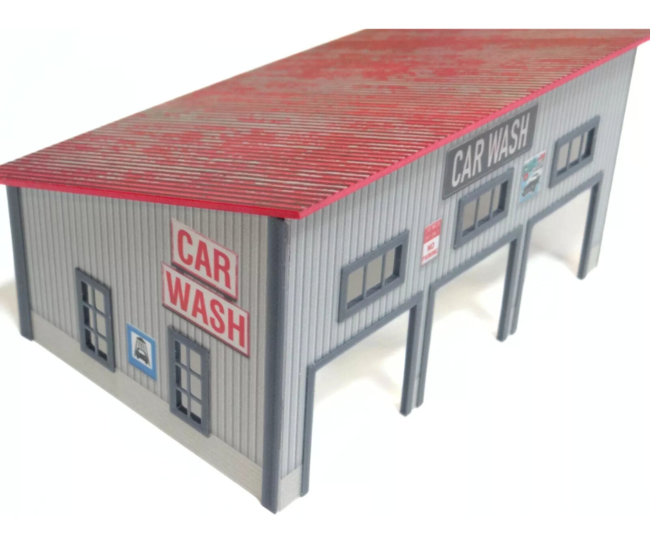 Диорама "Автомивка"за умалени модели – мащаб 1:60–1:64
