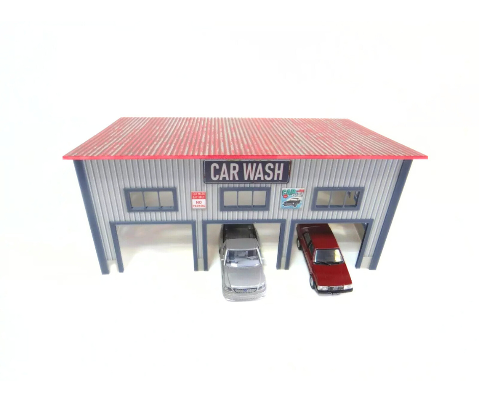 Автомивка Диорама модел в мащаб 1:43 Сглобяем комплект Auto Cleaning