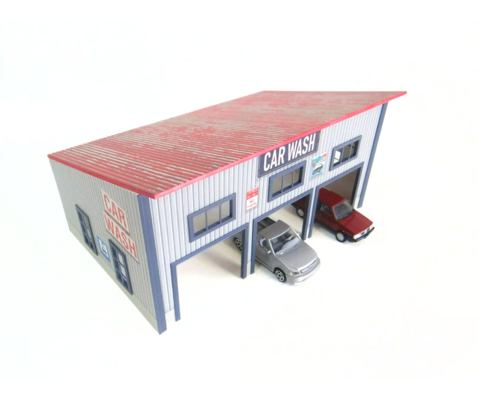 Автомивка Диорама модел в мащаб 1:43 Сглобяем комплект Auto Cleaning
