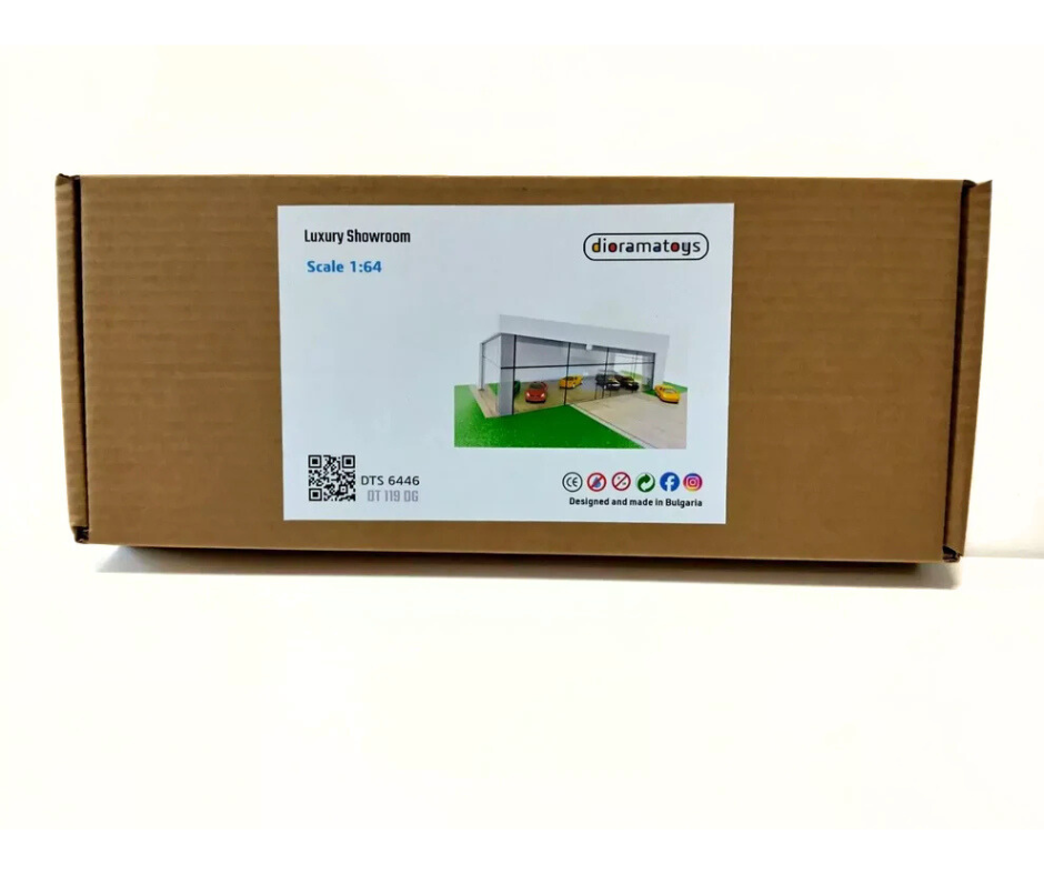Луксозен диорама комплект Автосалон за умалени автомобили Мащаб 1:60/1:64