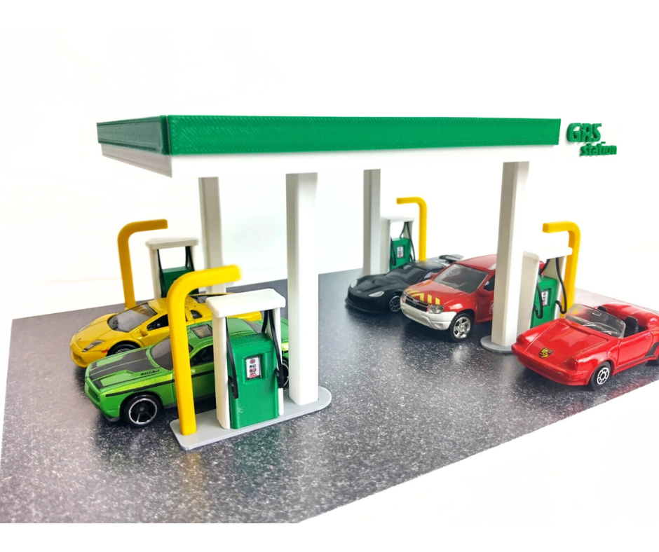 Диорама - Бензиностанция - Gas Station - Мащаб 1:60