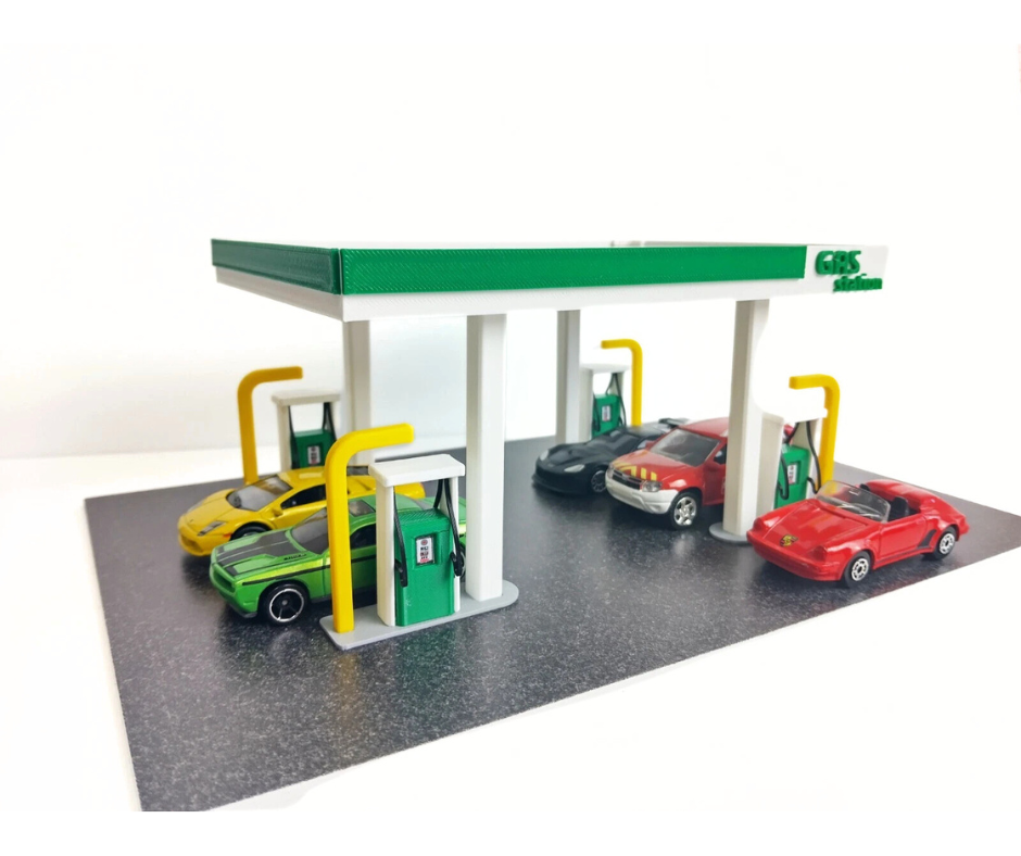 Диорама - Бензиностанция - Gas Station - Мащаб 1:60