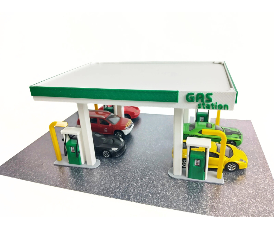 Диорама - Бензиностанция - Gas Station - Мащаб 1:60