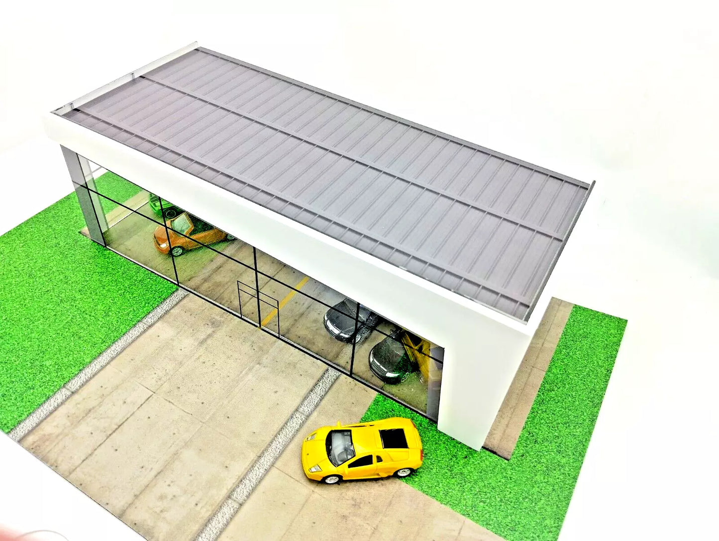 Луксозен диорама комплект Автосалон за умалени автомобили Мащаб 1:60/1:64