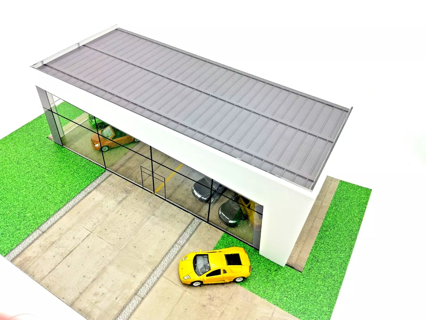 Луксозен диорама комплект Автосалон за умалени автомобили Мащаб 1:60/1:64