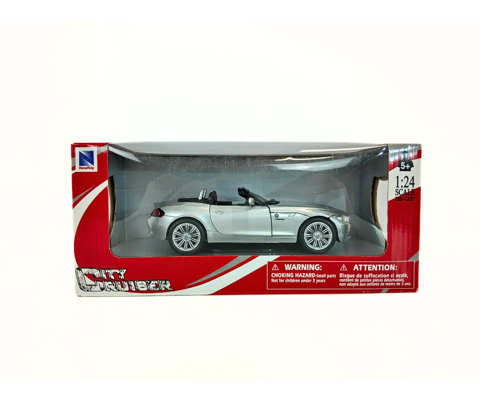 BMW Z4 NEWRAY – сив метален модел 1:24