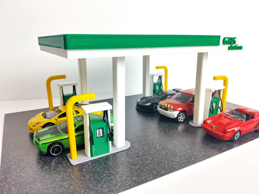 Диорама - Бензиностанция - Gas Station - Мащаб 1:60