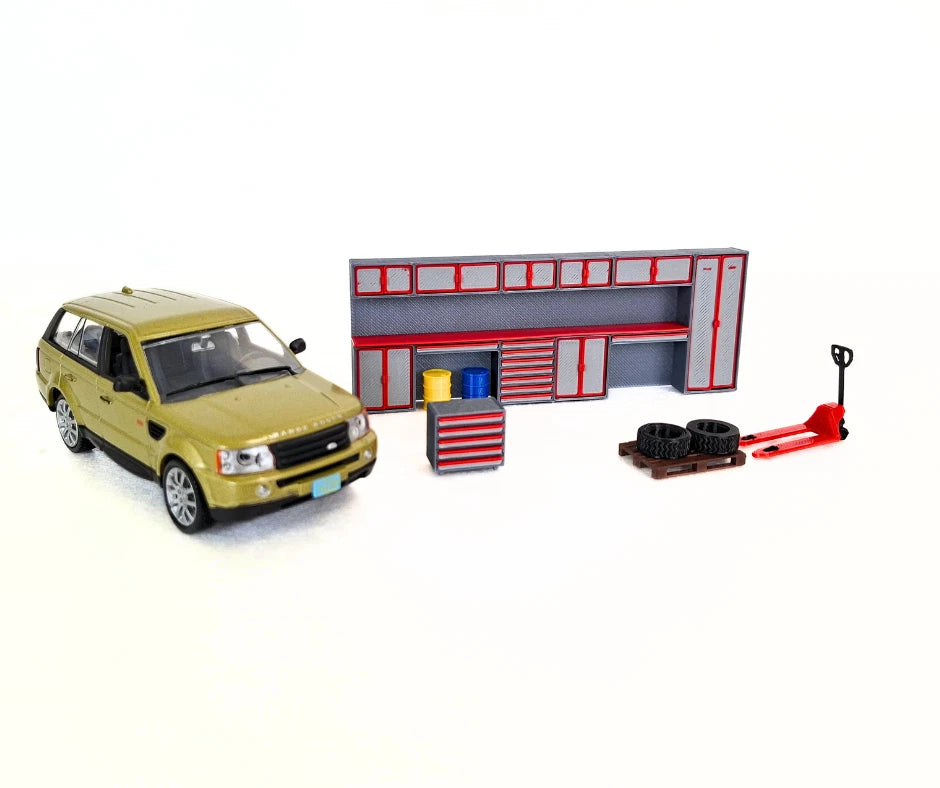 Диорама Комплект Автосервиз 1:43