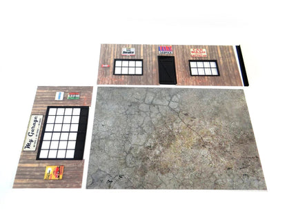 Дървен гараж - Модел на автосервиз – Мащаб 1:18