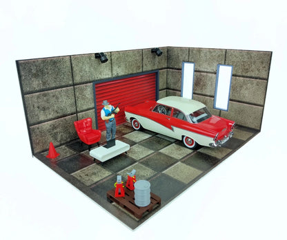 1:18 Диорама Комплект Автогараж Мащаб 1:18