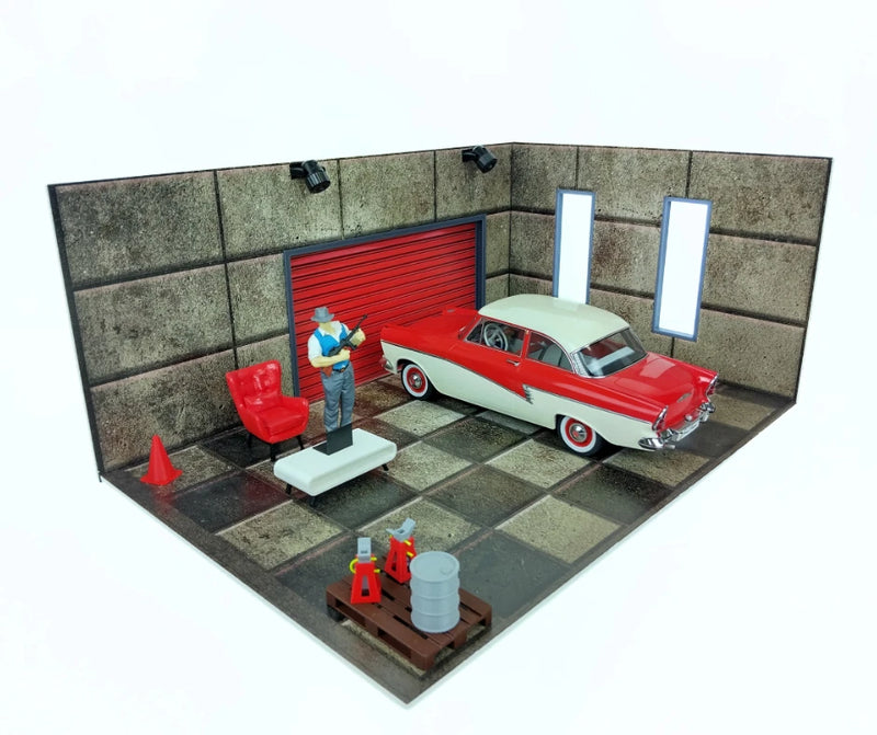 1:18 Диорама Комплект Автогараж Мащаб 1:18