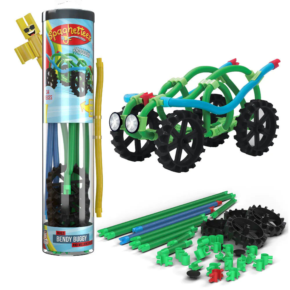 SPAGHETTEEZ Bendy Buggy – детски конструктор с 34 елемента