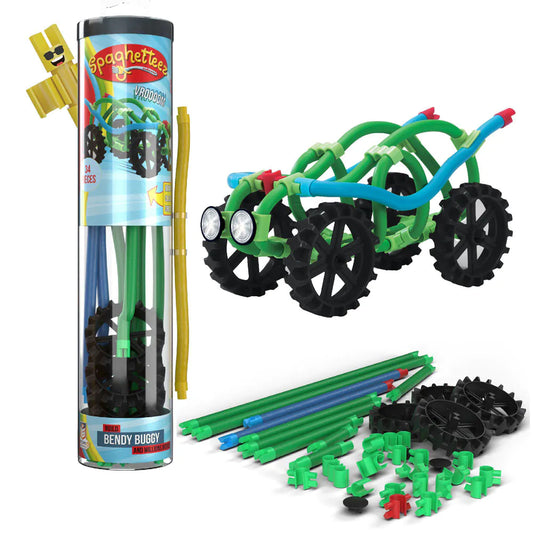 SPAGHETTEEZ Bendy Buggy – детски конструктор с 34 елемента