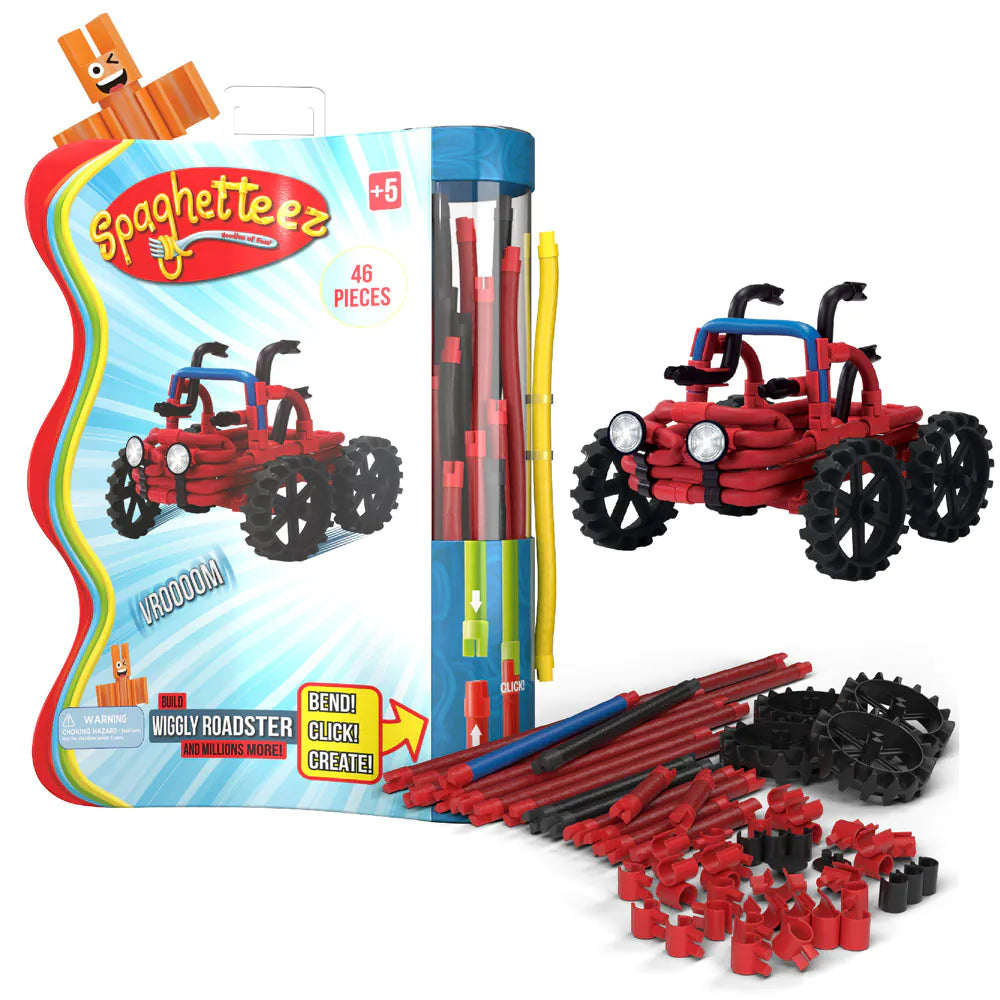 Конструктор SPAGHETTEEZ Wiggly Roadster – 46 цветни елемента