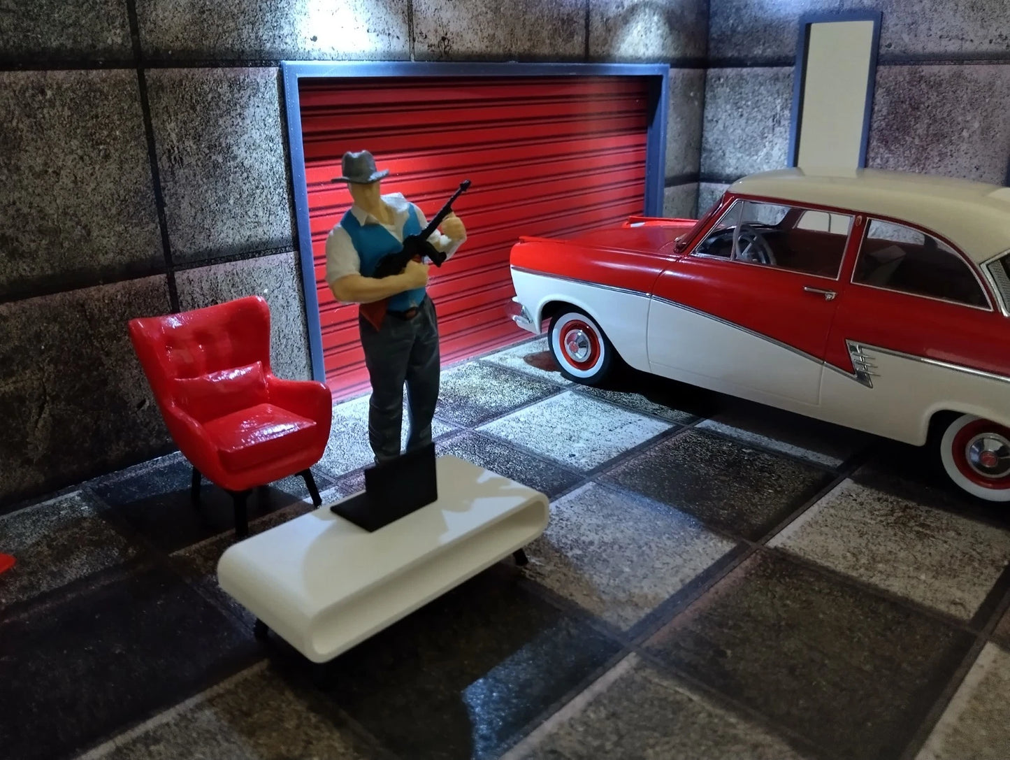 1:18 Диорама Комплект Автогараж Мащаб 1:18