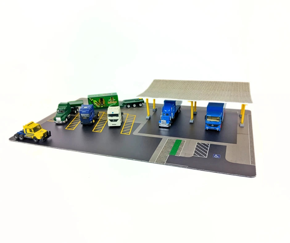 Голям паркинг за камиони HO мащаб 1:87