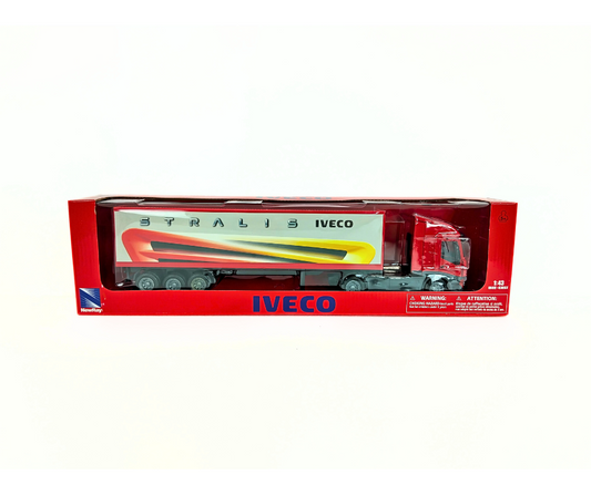 Iveco toy truck in packaging on a white background