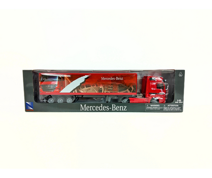 Метален камион MERCEDES ACTROS 1857 с контейнер – модел от NEWRAY, 45 см