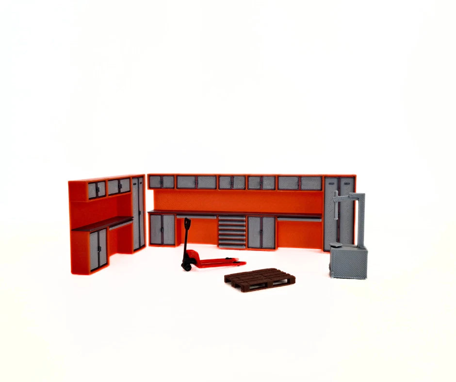 Машина за гуми и палетна количка 1:43