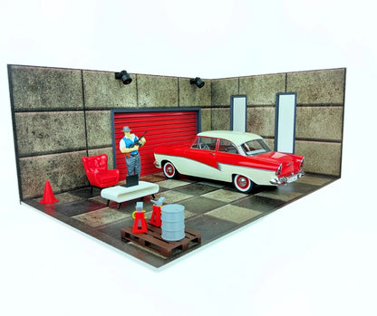 1:18 Диорама Комплект Автогараж Мащаб 1:18