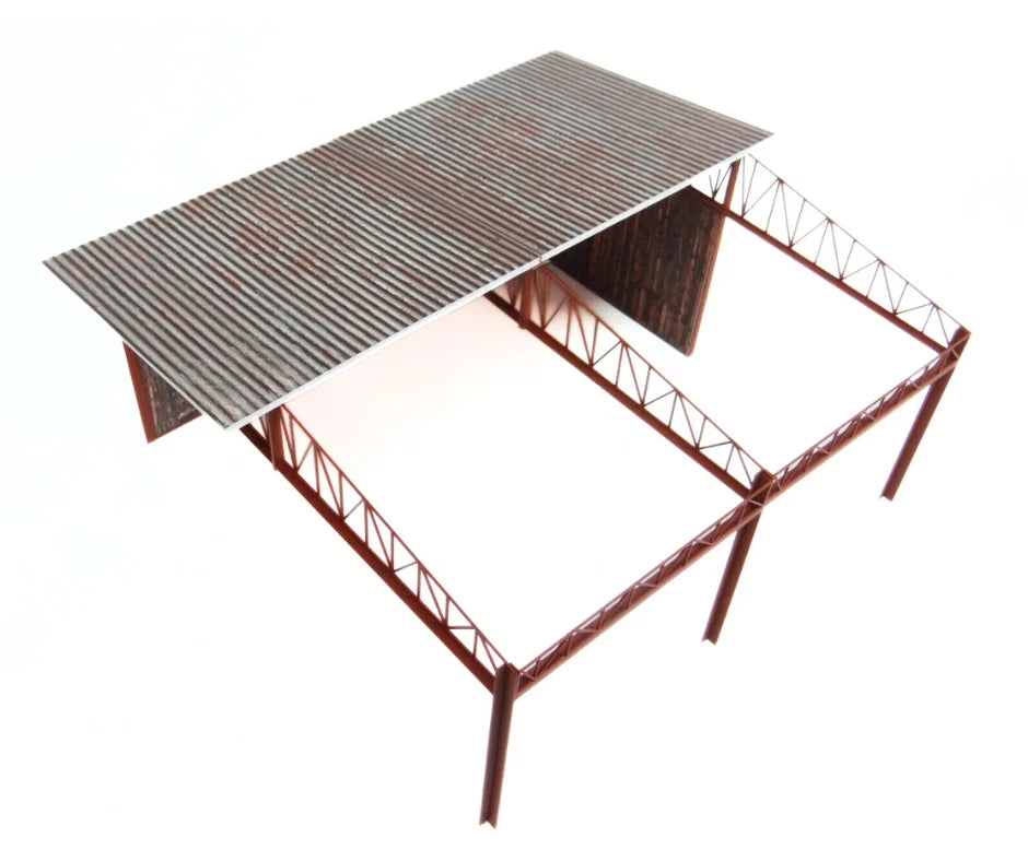 Винтидж авто навес 1:18 с двустранни стени