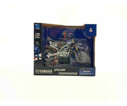 Мотоциклет NEWRAY YAMAHA YZF450 Dylan Ferrandis – 1:12, метал и пластмаса