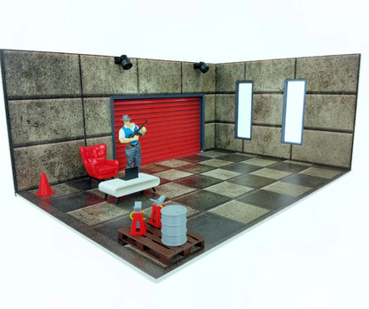 1:18 Диорама Комплект Автогараж Мащаб 1:18