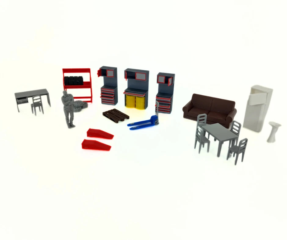 Палет с два варела в мащаб 1:43 за авто сервиз диорама