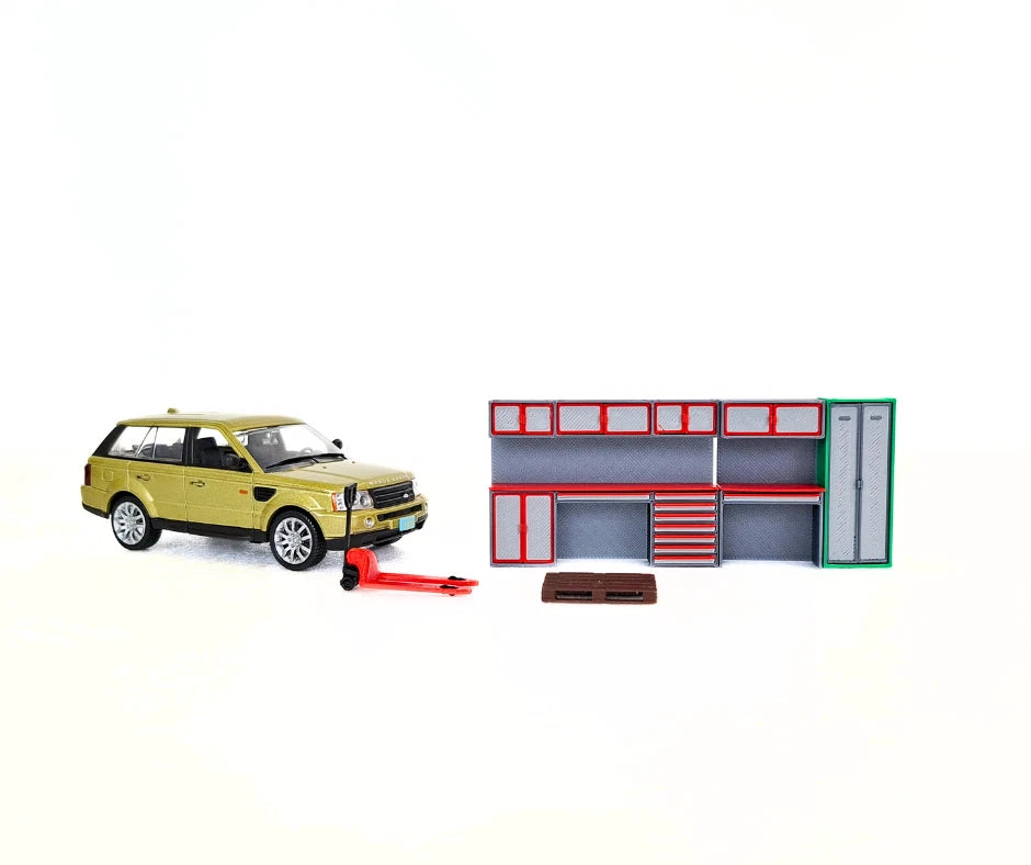 Диорама Комплект Автосервиз 1:43