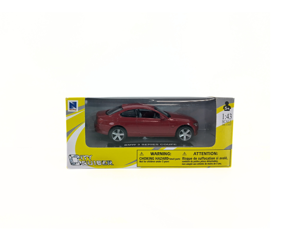Метален модел NEWRAY BMW 3 Coupe, червен, мащаб 1:43