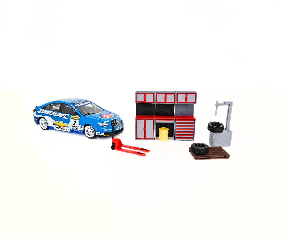 Диорама Комплект Автосервиз 1:43
