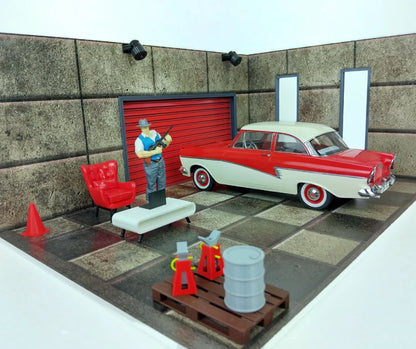 1:18 Диорама Комплект Автогараж Мащаб 1:18