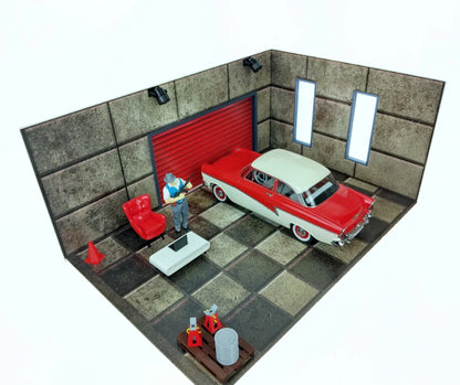 1:18 Диорама Комплект Автогараж Мащаб 1:18