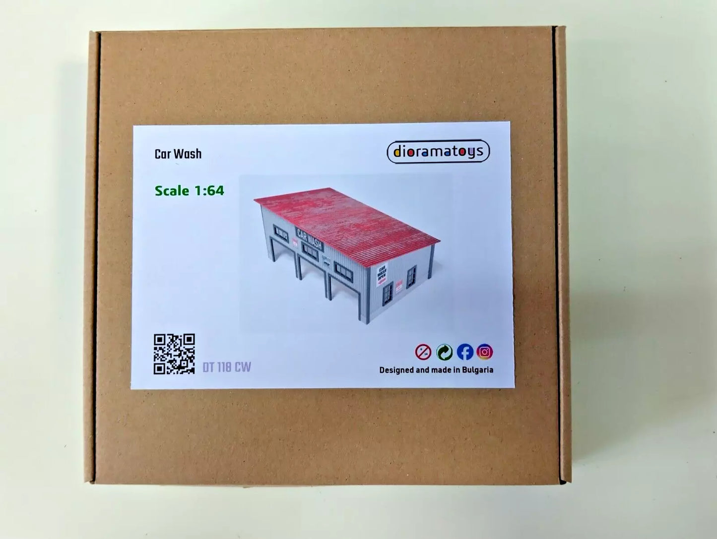 Диорама "Автомивка"за умалени модели – мащаб 1:60–1:64