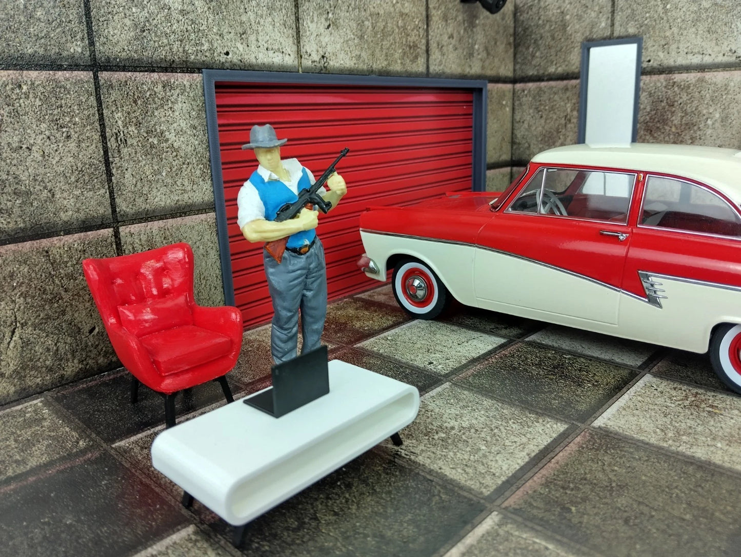 1:18 Диорама Комплект Автогараж Мащаб 1:18