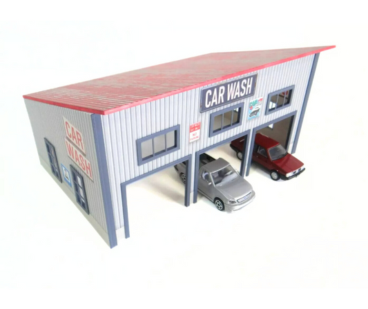 Автомивка Диорама модел в мащаб 1:43 Сглобяем комплект Auto Cleaning