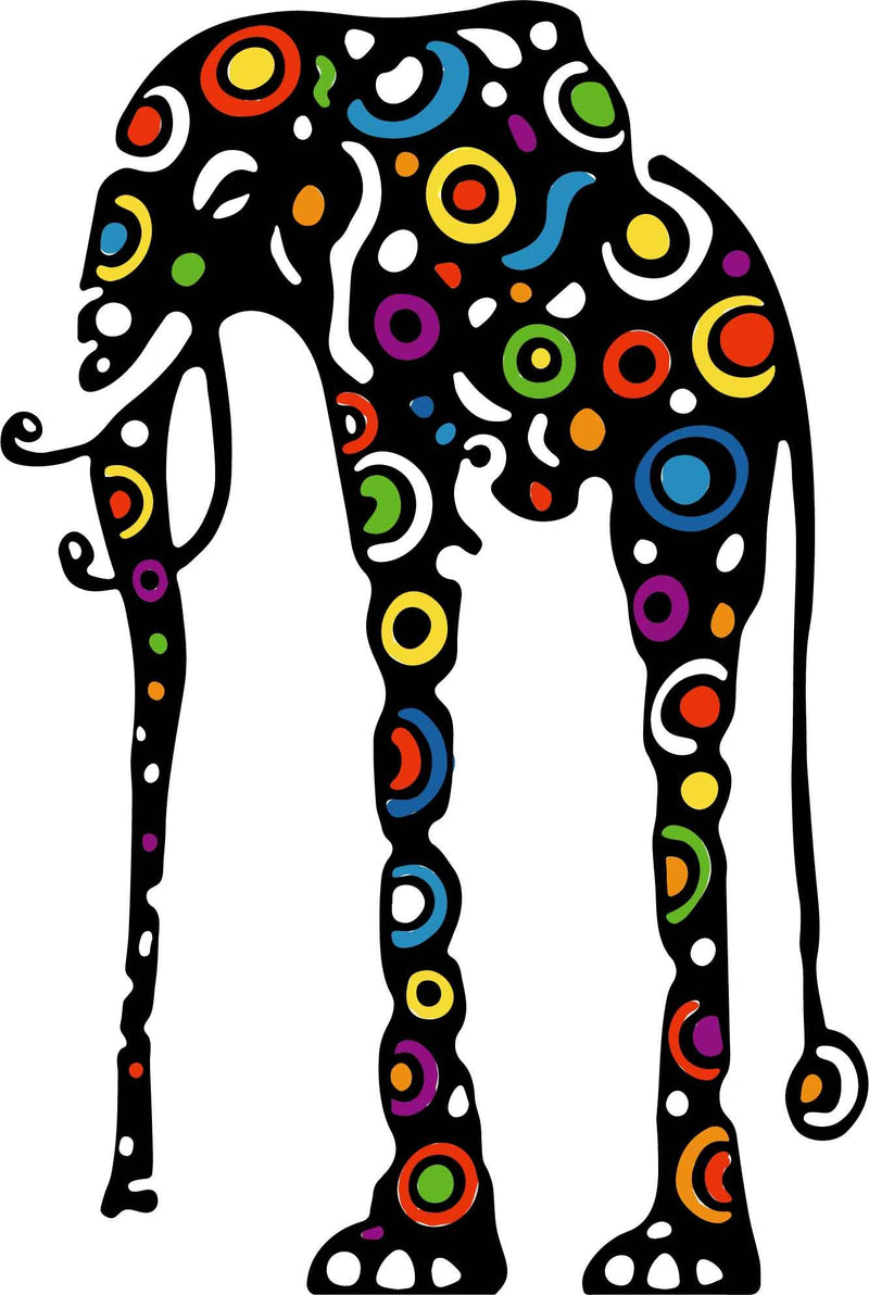 Модерен Геометричен слон (Colorful)